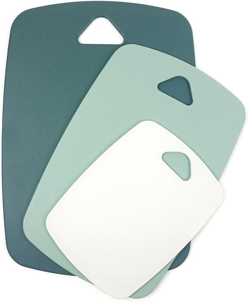 MiHerom Cutting Board Set for Kitchen,Plastic Large-small Chopping Board Set of 3,Dishwasher Safe,BPA Free - Image 1